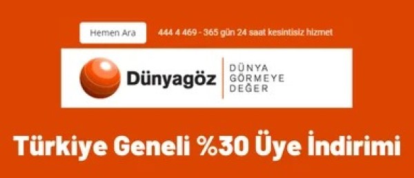 Türkiye genelinde Dünya Göz Hastanesi Hürriyetçi Sendikalar Konfederasyonu'na bağlı sendikaların Üyelerine 0 İndirim Uyguluyor